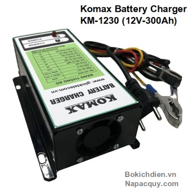 Máy nạp ắc quy tự động 3 chế độ KOMAX KM-1230